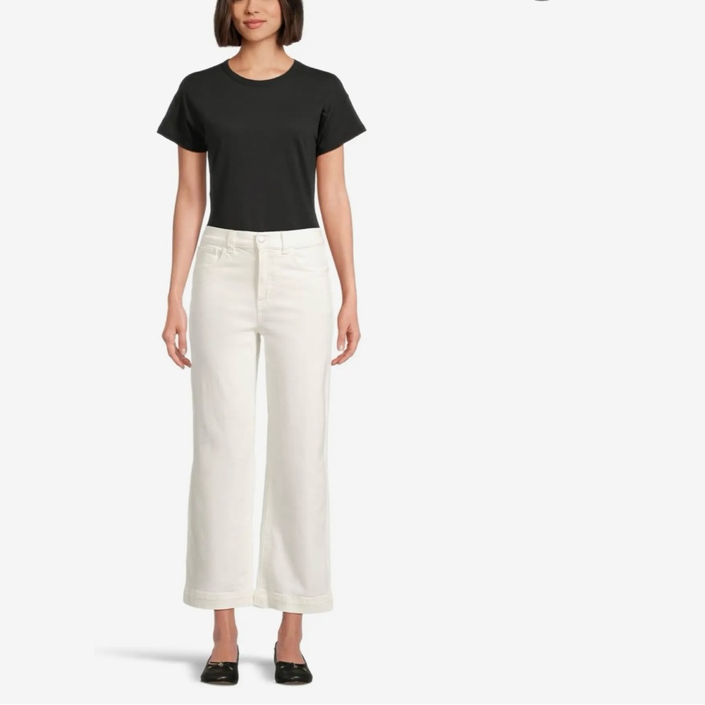 Madewell Cream Wide-Leg Jeans